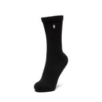 Black Crew Sock Front Silhouette Angle