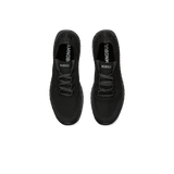 Women's Black Allday Knit Shoes Front Above Angle