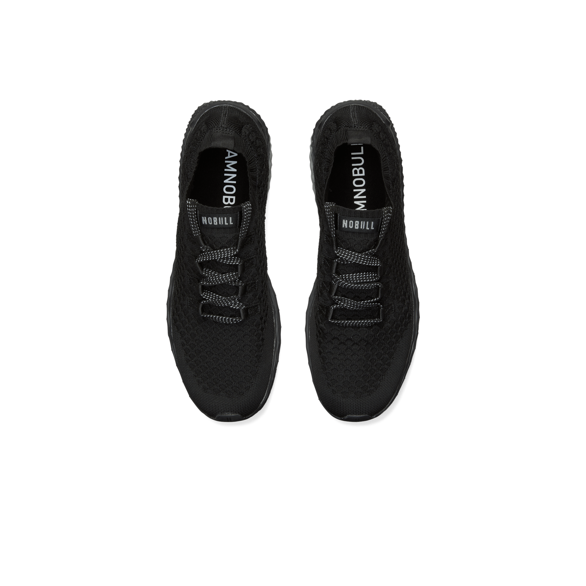 Men's Black Allday Knit Shoes Above Angle