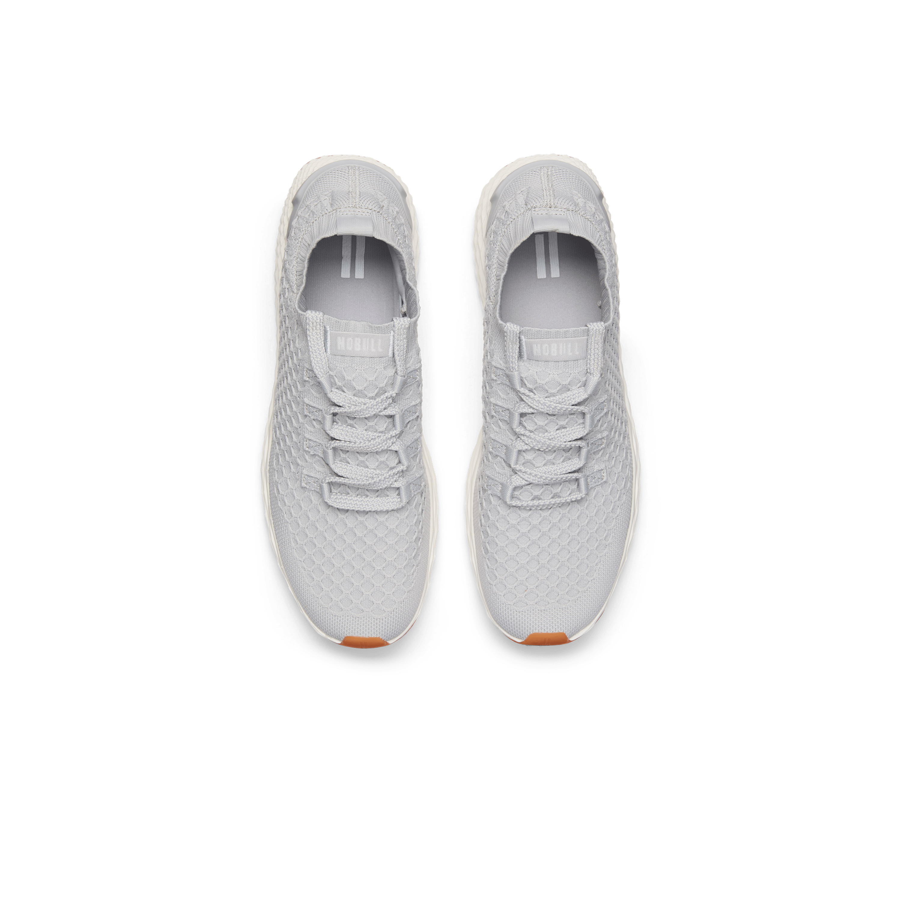 Light Grey Allday Knit Shoes Above Angle