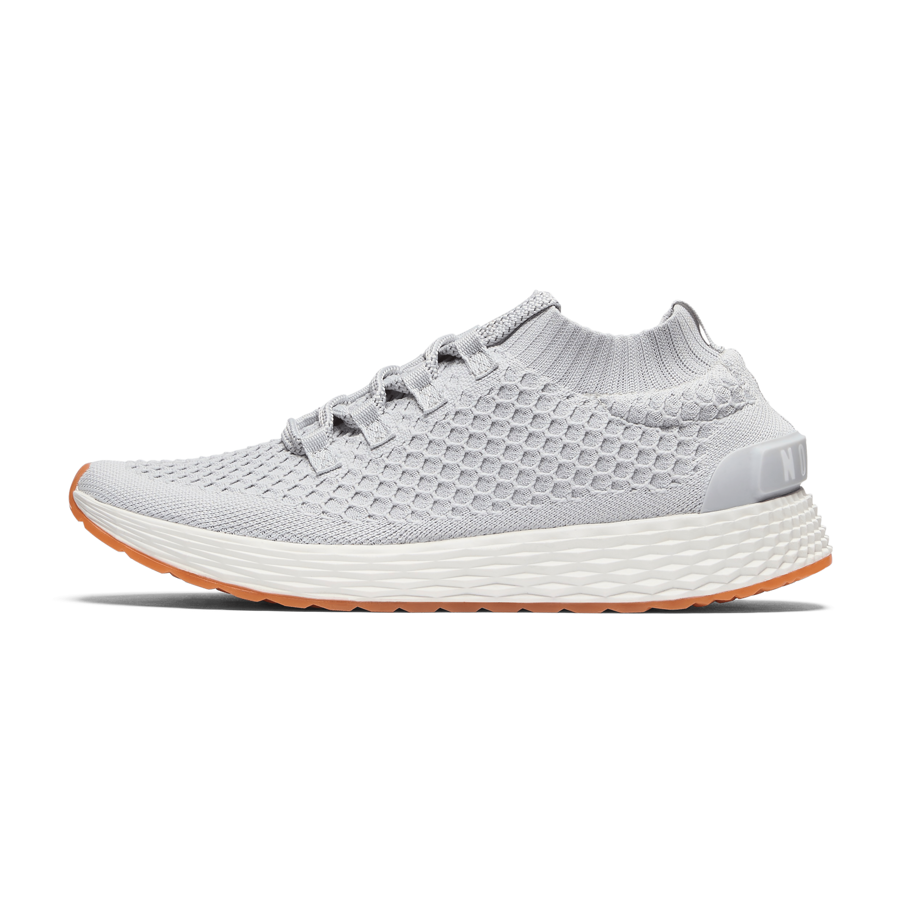 Light Grey Allday Knit Shoes Side Angle