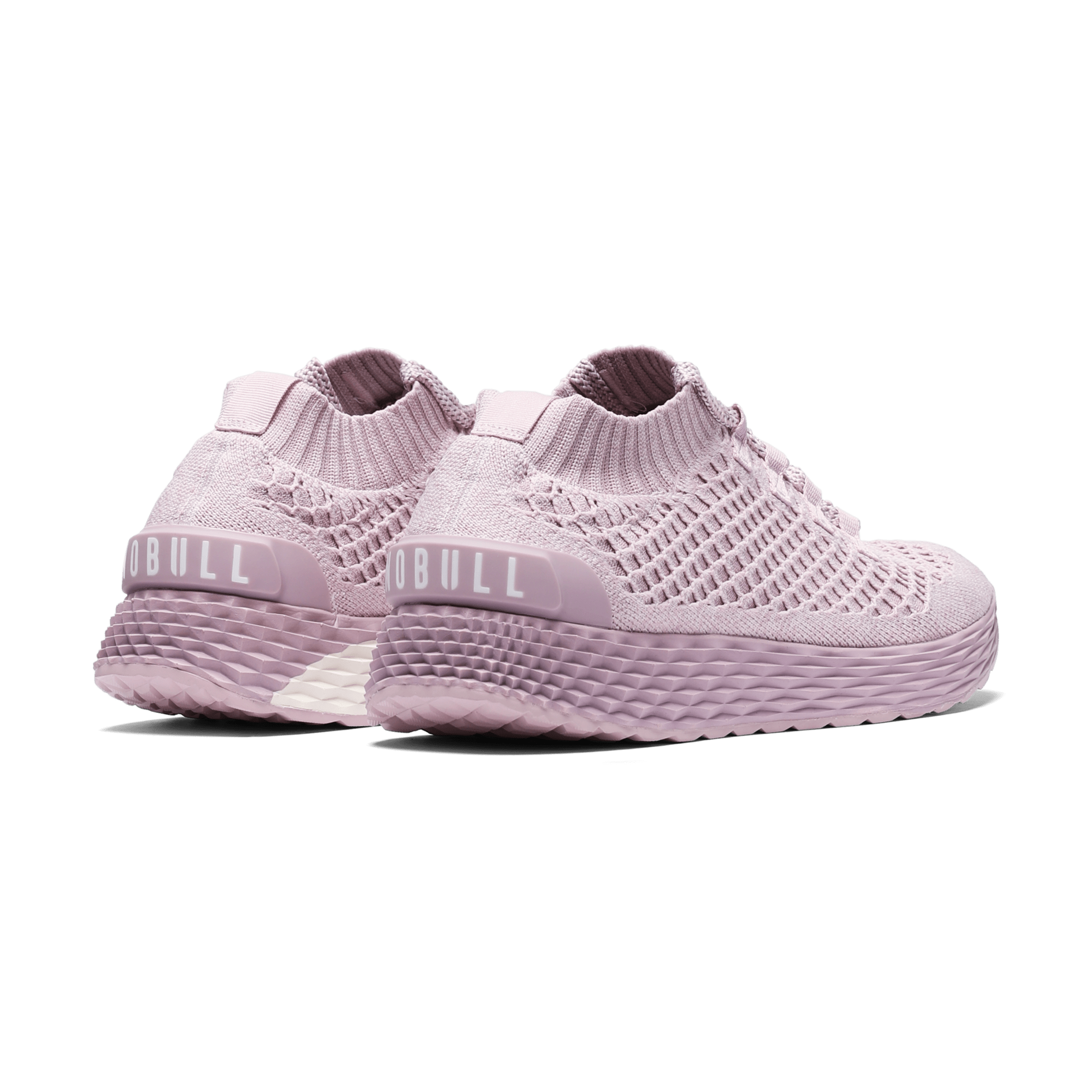 Men's Lilac Allday Knit Shoes Back Side Angle