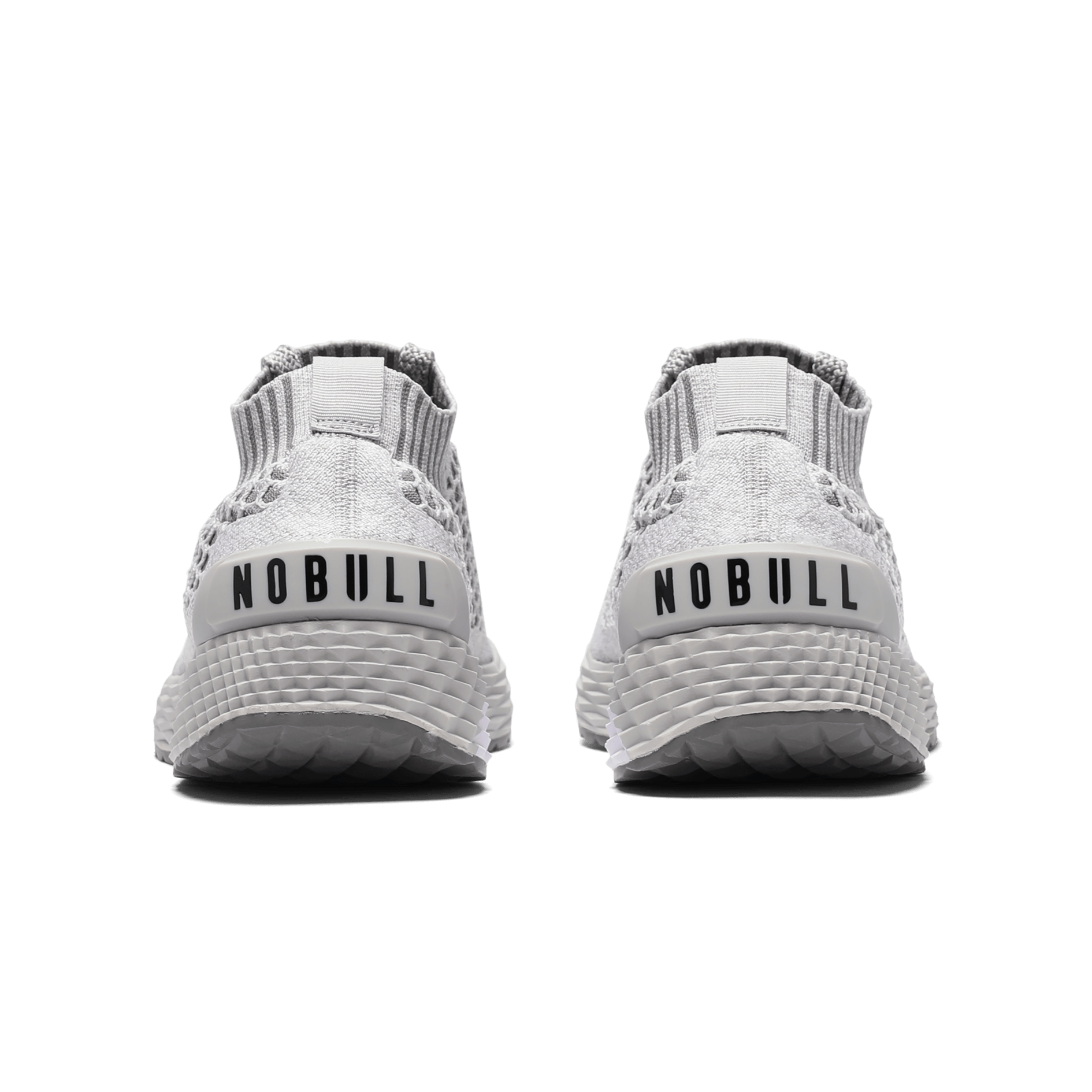 Men's Cool Grey Allday Knit Shoes Back Angle
