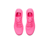 Men's Neon Pink Allday Knit Shoes Above Angle