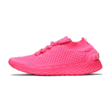Men's Neon Pink Allday Knit Shoes Side Angle