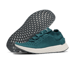 Dark Teal Allday Knit Shoe Angled.