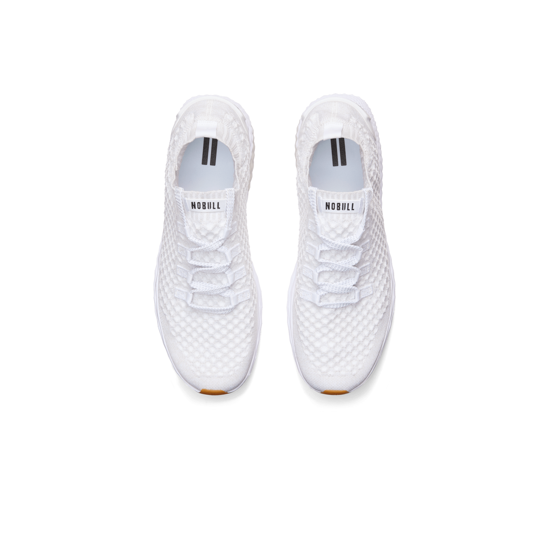 Women's White Allday Knit Shoes Above Angle