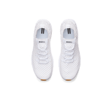 Men's White Allday Knit Shoes Above Angle