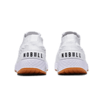 Men's White Allday Knit Shoes Back Angle