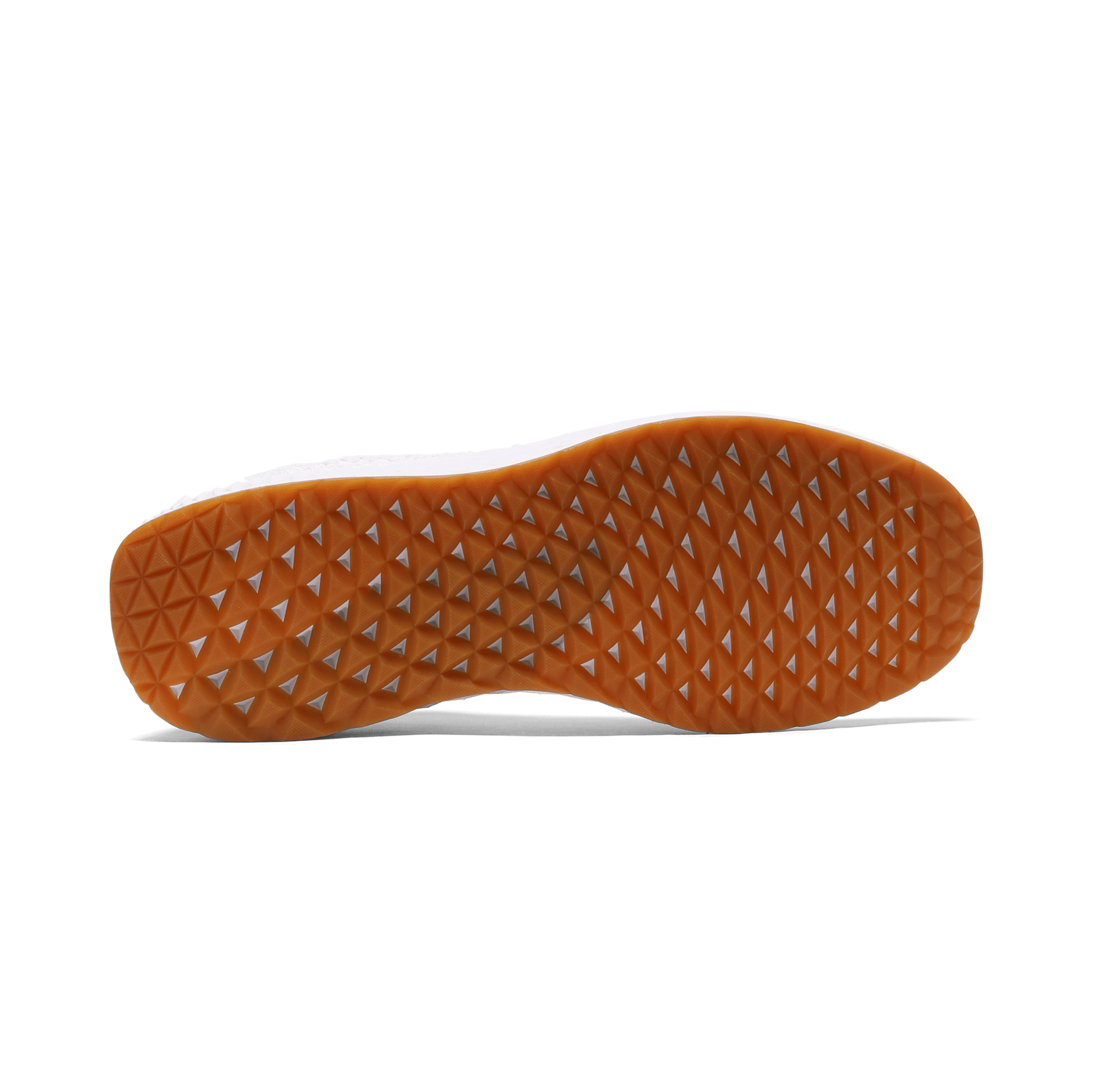 Men's White Allday Knit Shoes Bottom Angle