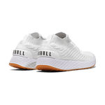Men's White Allday Knit Shoes Back Side Angle