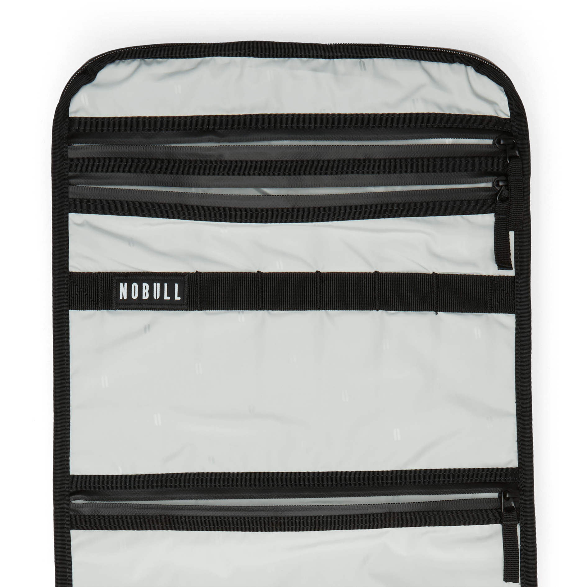 Black NOBULL Waxed Canvas Duffleback Interior Pocket Angle