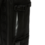 Black NOBULL Waxed Canvas Duffleback Side Zipper Angle