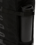 Black NOBULL Waxed Canvas Duffleback Water Bottle Sleeve Angle