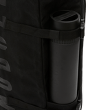 Black NOBULL Waxed Canvas Duffleback Water Bottle Sleeve Angle