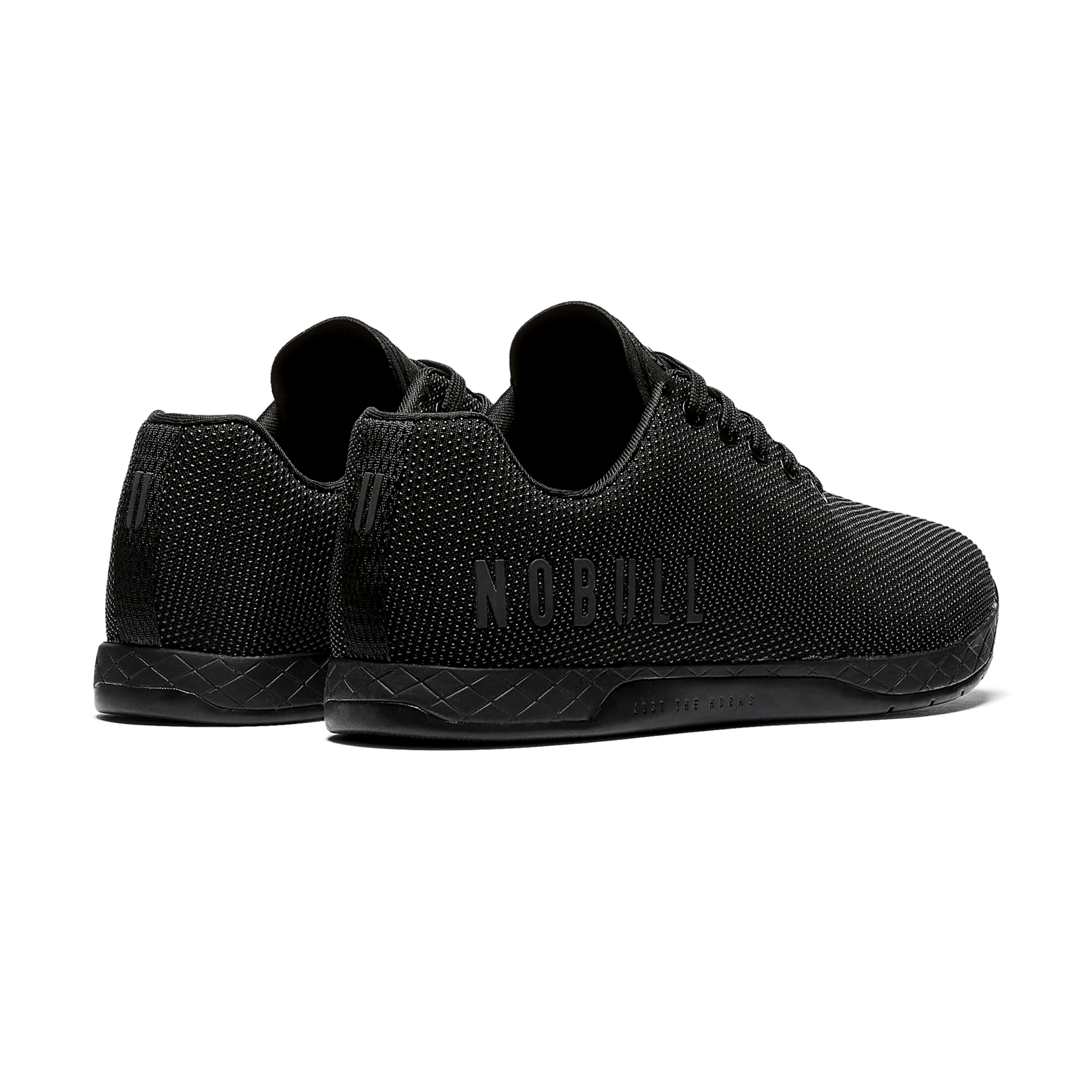 Men's Triple Black Outwork Shoes Back Side Angle