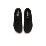 Women's Black Gum Outwork Shoes Above Angle