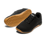 Men's Black Gum Outwork Shoes Angled