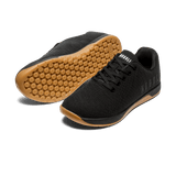 Men's Black Gum Outwork Shoes Angled