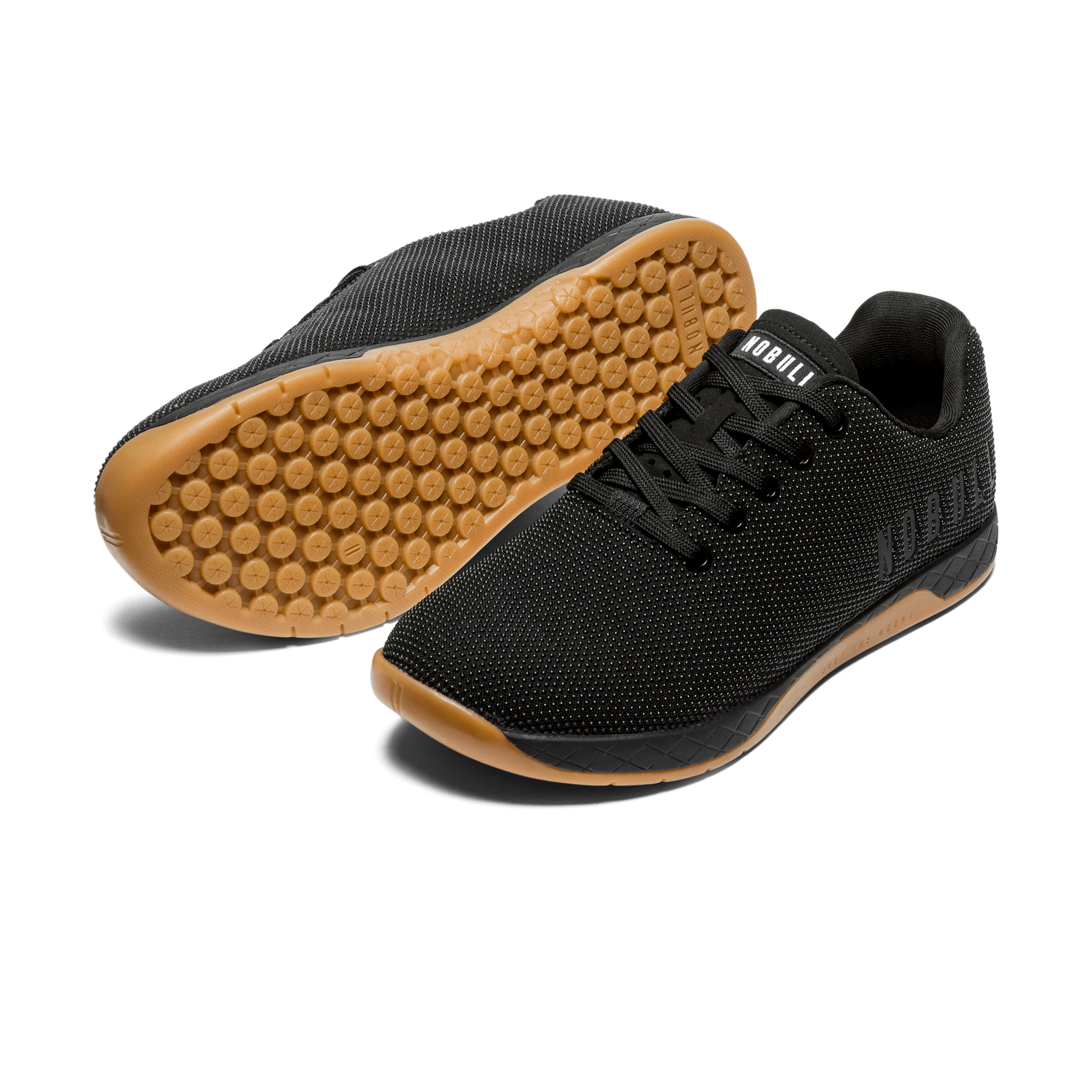Men's Black Gum Outwork Shoes Angled