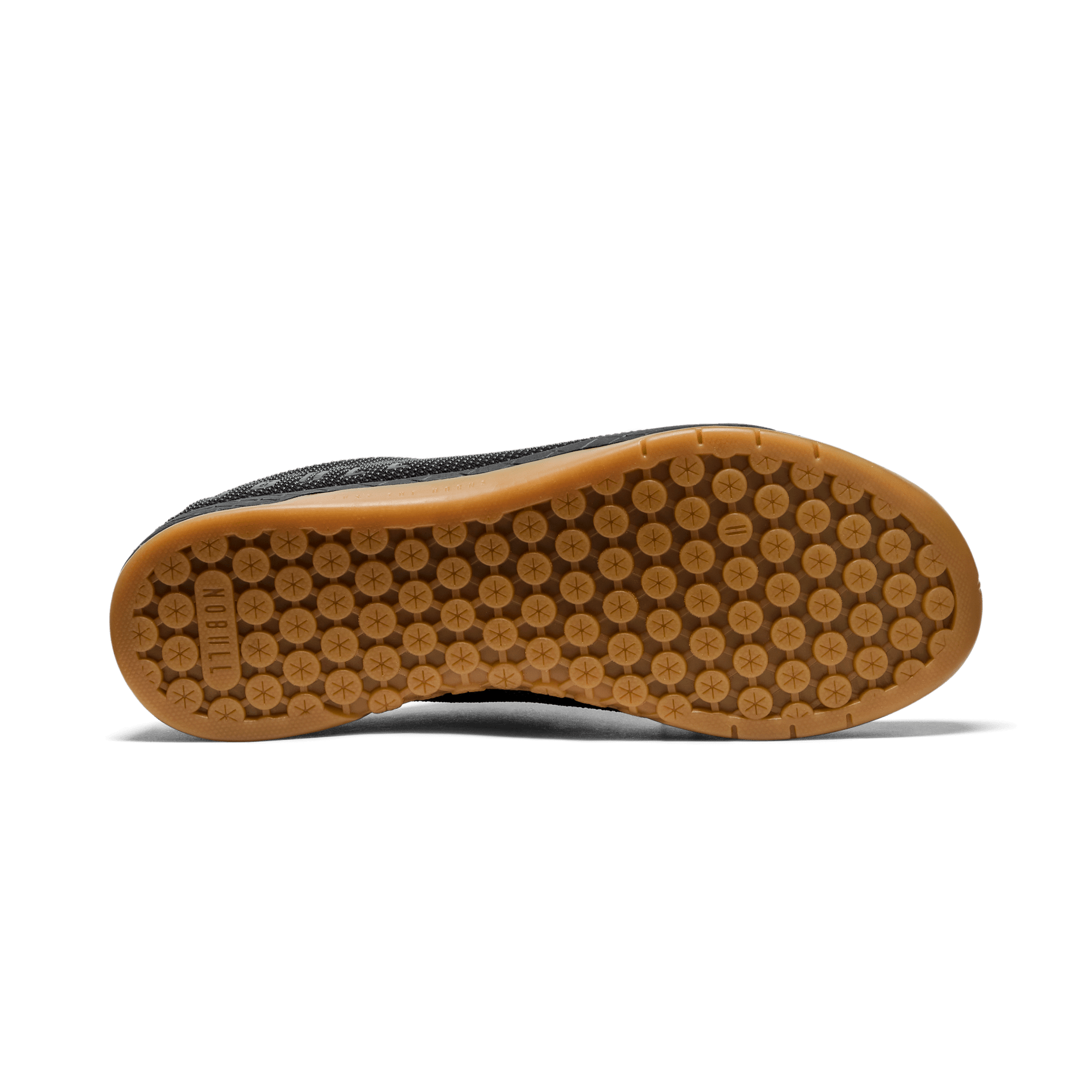 Women's Black Gum Outwork Shoes Bottom Angle