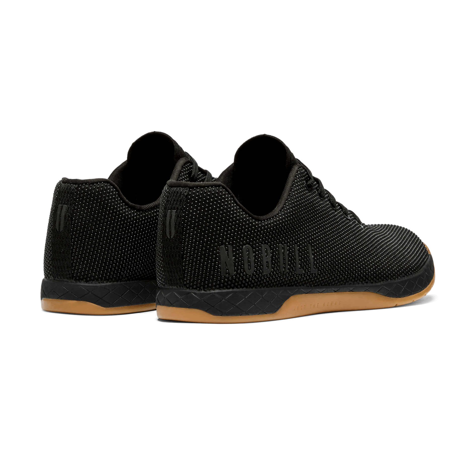 Men's Black Gum Outwork Shoes Back Side Angle