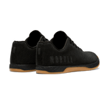 Women's Black Gum Outwork Shoes Back Side Angle