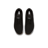 Men's Black White Gum Outwork Shoes Above Angle