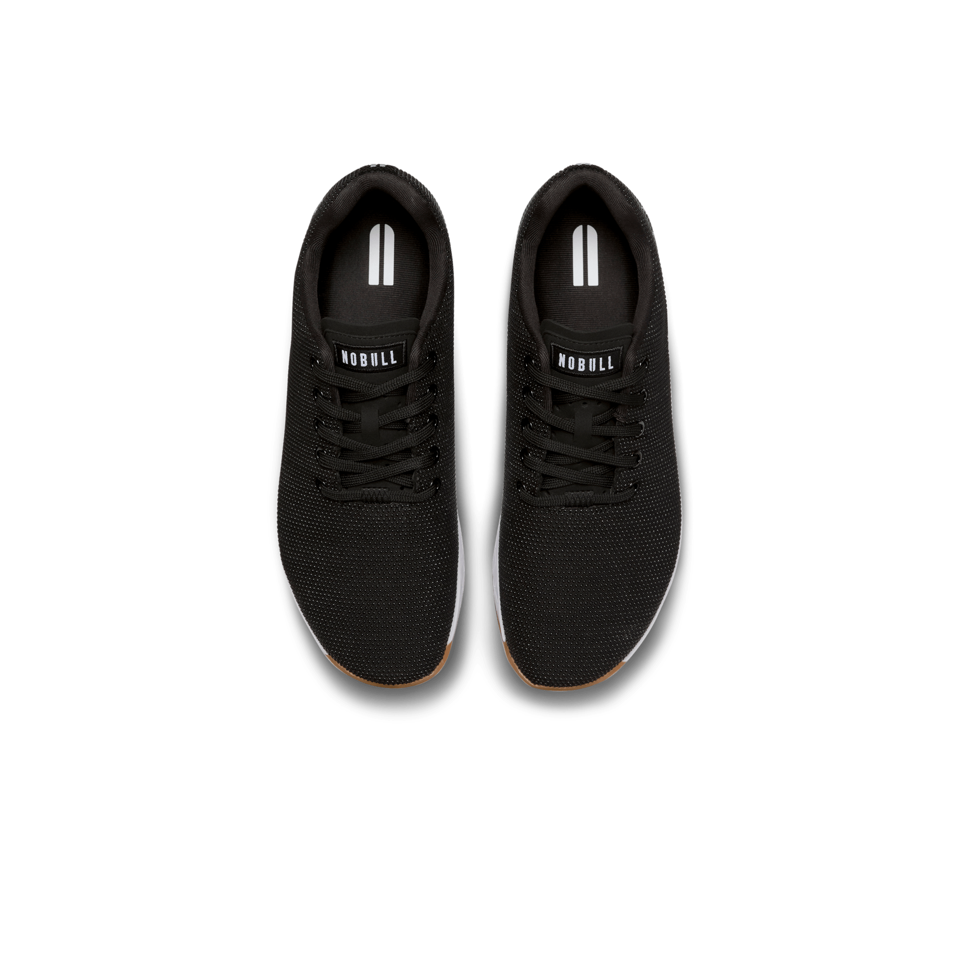 Men's Black White Gum Outwork Shoes Above Angle