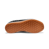 Men's Black White Gum Outwork Shoes Bottom Angle
