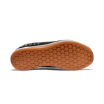 Women's Black White Gum Outwork Shoes Bottom Angle