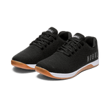 Men's Black White Gum Outwork Shoes Front Side Angle