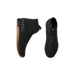 Men's Black Gum Outwork High-Top Shoes Above Angled
