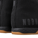 Women's Black Gum Outwork High-Top Shoes Material Angle
