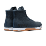 Women's Denim Outwork High-Top Shoes Back Side Angle