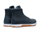 Women's Denim Outwork High-Top Shoes Back Side Angle