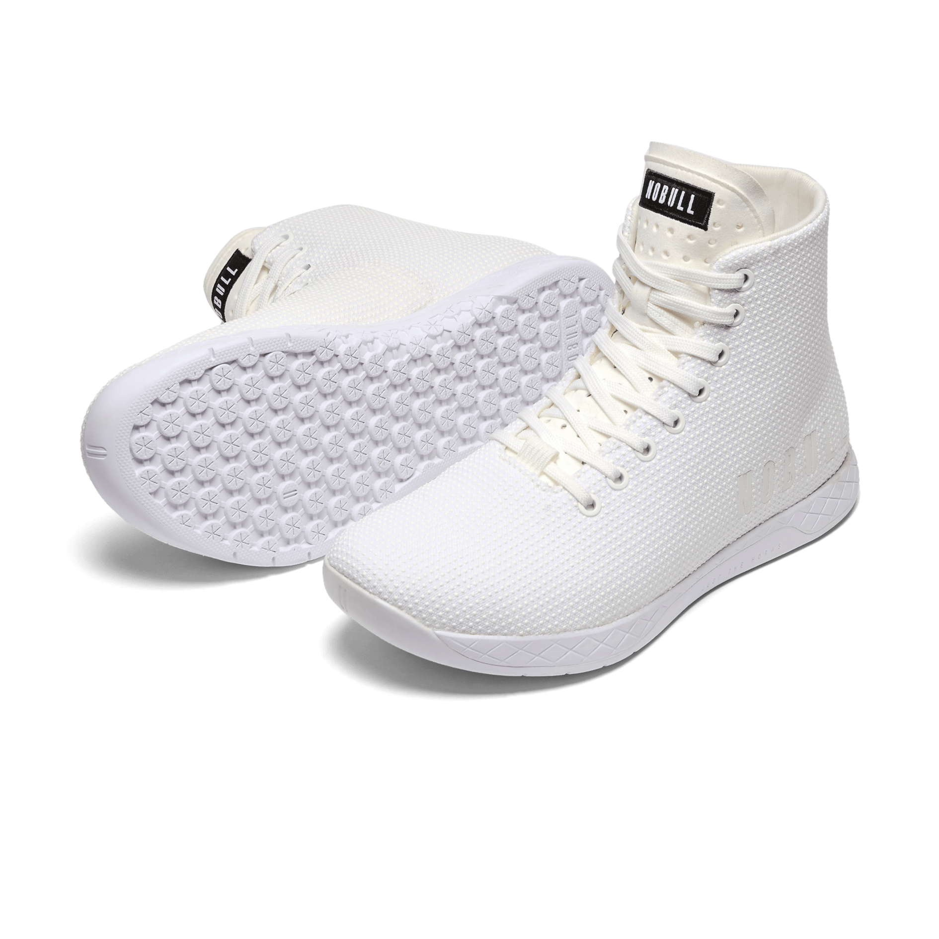 Women's White Outwork High-Top Shoes Angled