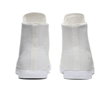 Women's White Outwork High-Top Shoes Back Angle