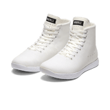 Men's White Outwork High-Top Shoes Front Side Angle