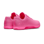 Women's Neon Pink Outwork Shoes Back Side Angle