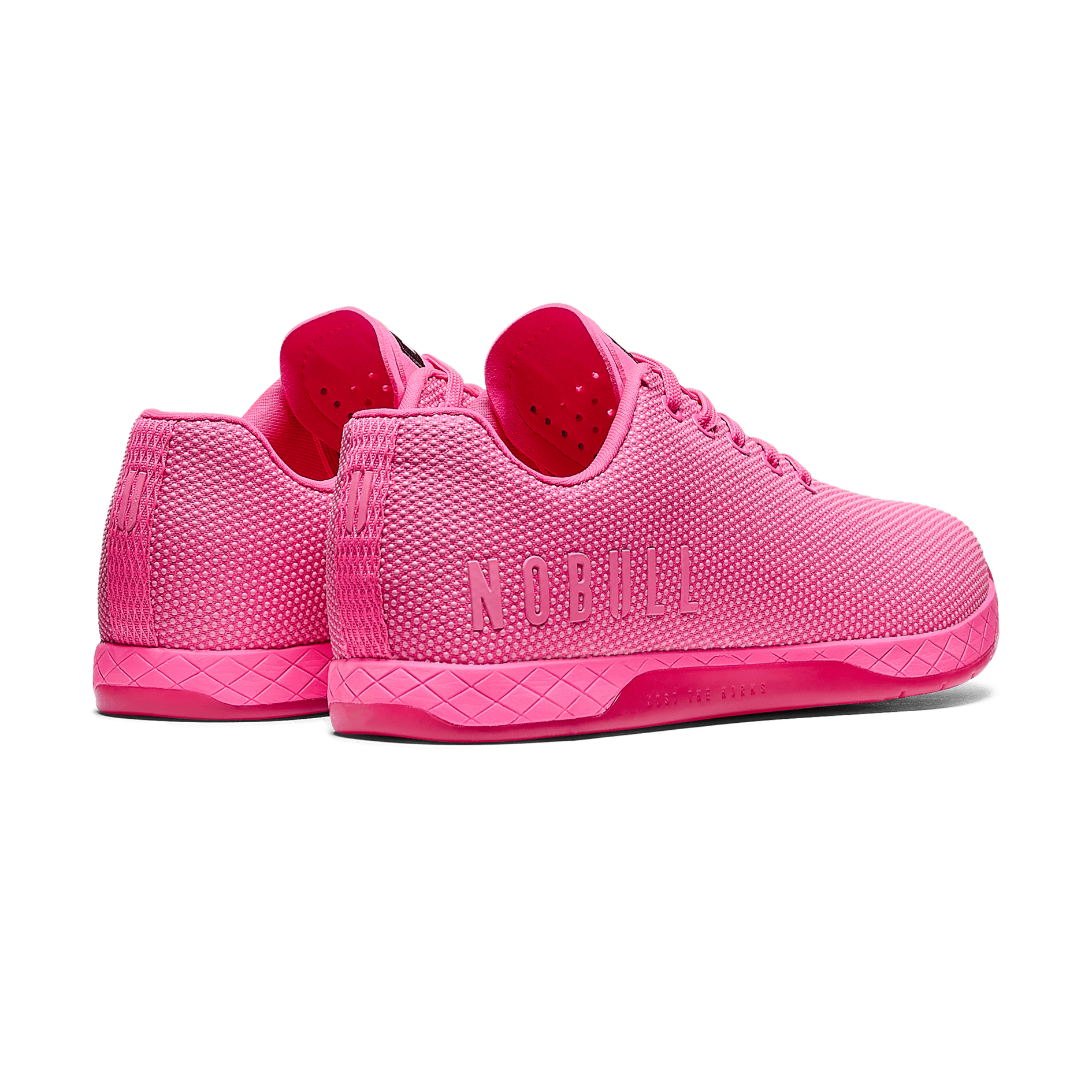 Men's Neon Pink Outwork Shoes Back Side Angle