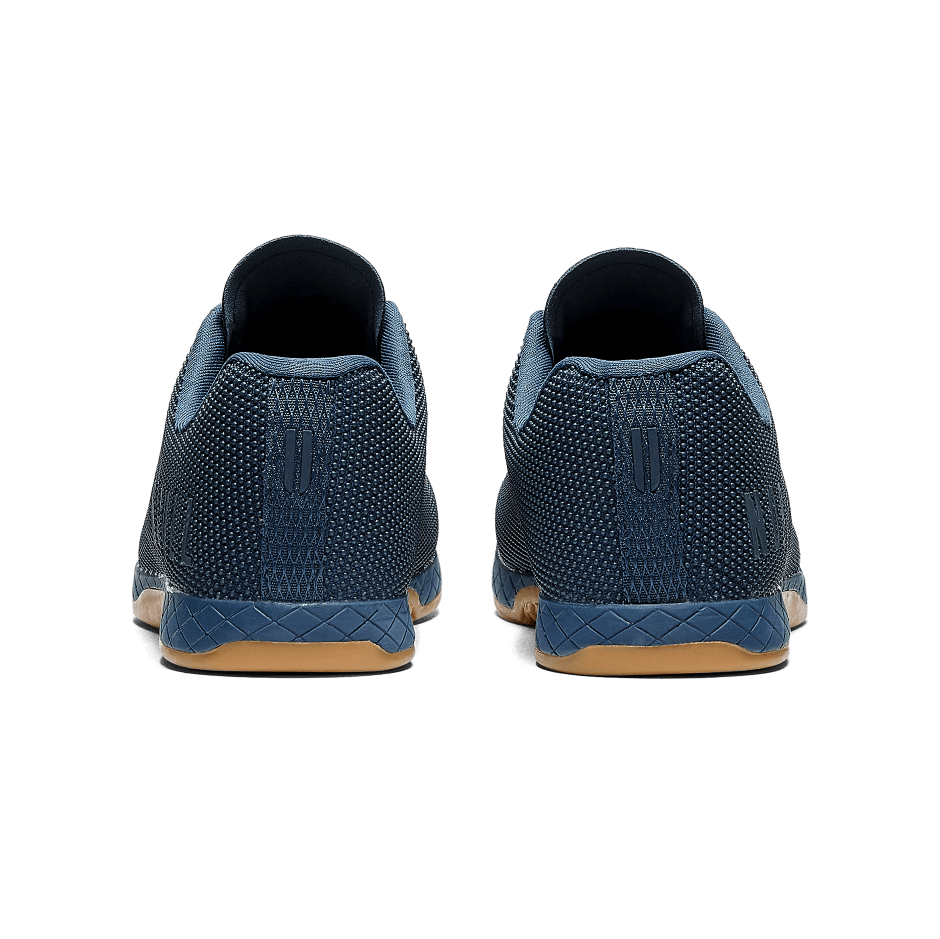 Men's Navy Gum Outwork Shoes Back Angle
