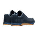 Women's Navy Gum Outwork Shoes Back Side Angle