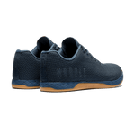 Men's Navy Gum Outwork Shoes Back Side Angle