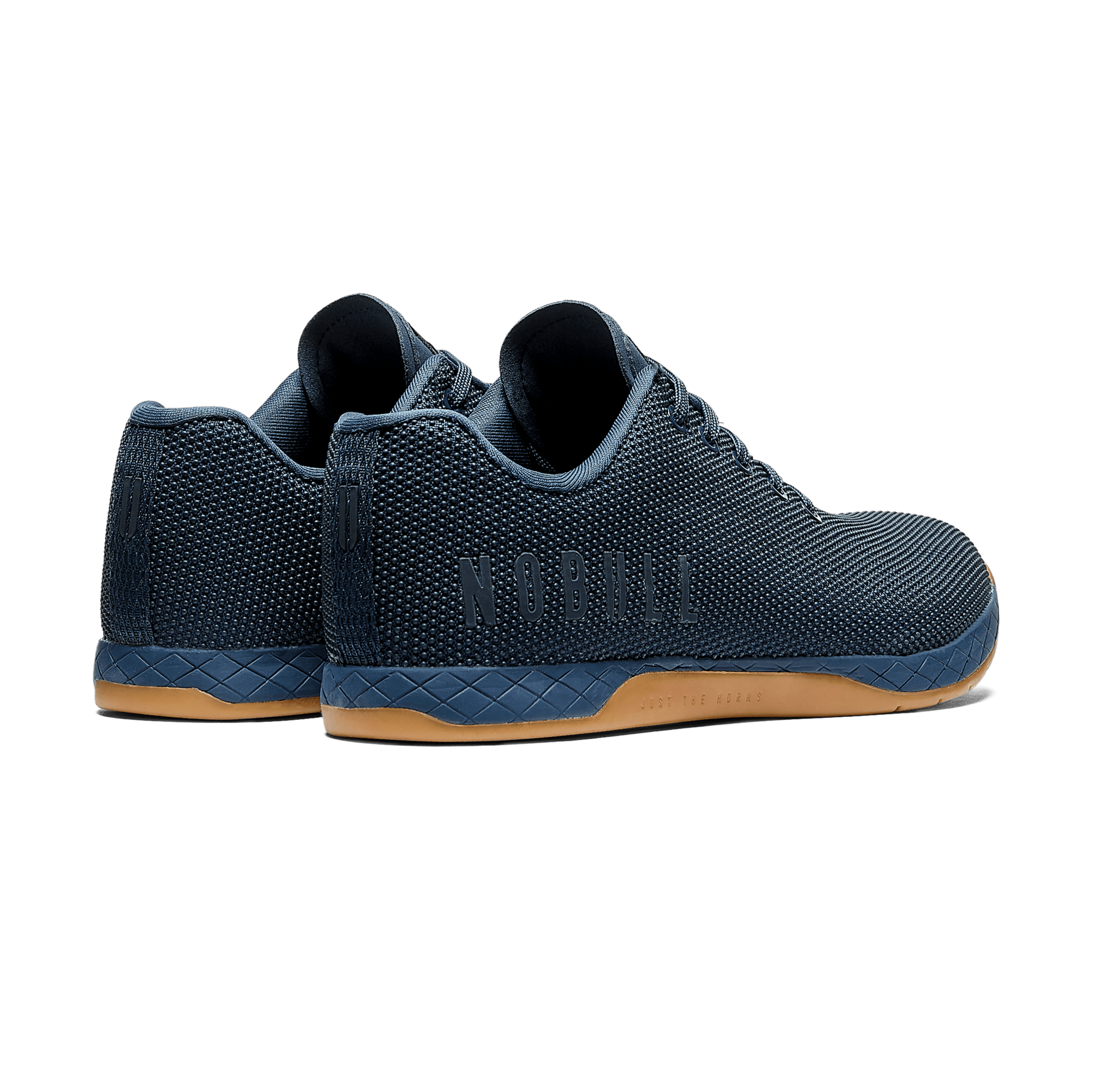 Men's Navy Gum Outwork Shoes Back Side Angle