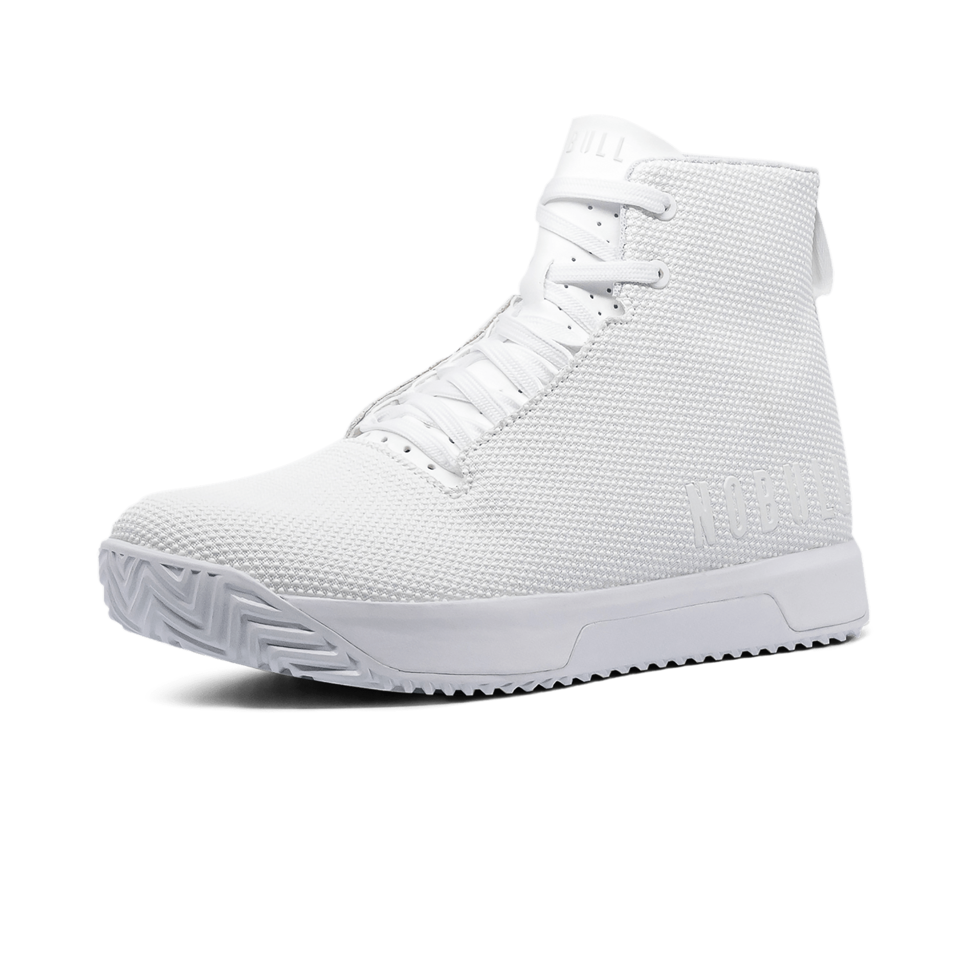 Women's White Outwork Edge High-Top (Impact) Shoes Front Side Angle
