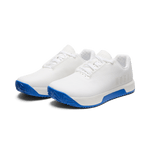 White Royal Blue Outwork Edge (Impact) Shoes Front Side Angle