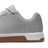 Light Grey Outwork Edge Shoes Detail Shot Angle.
