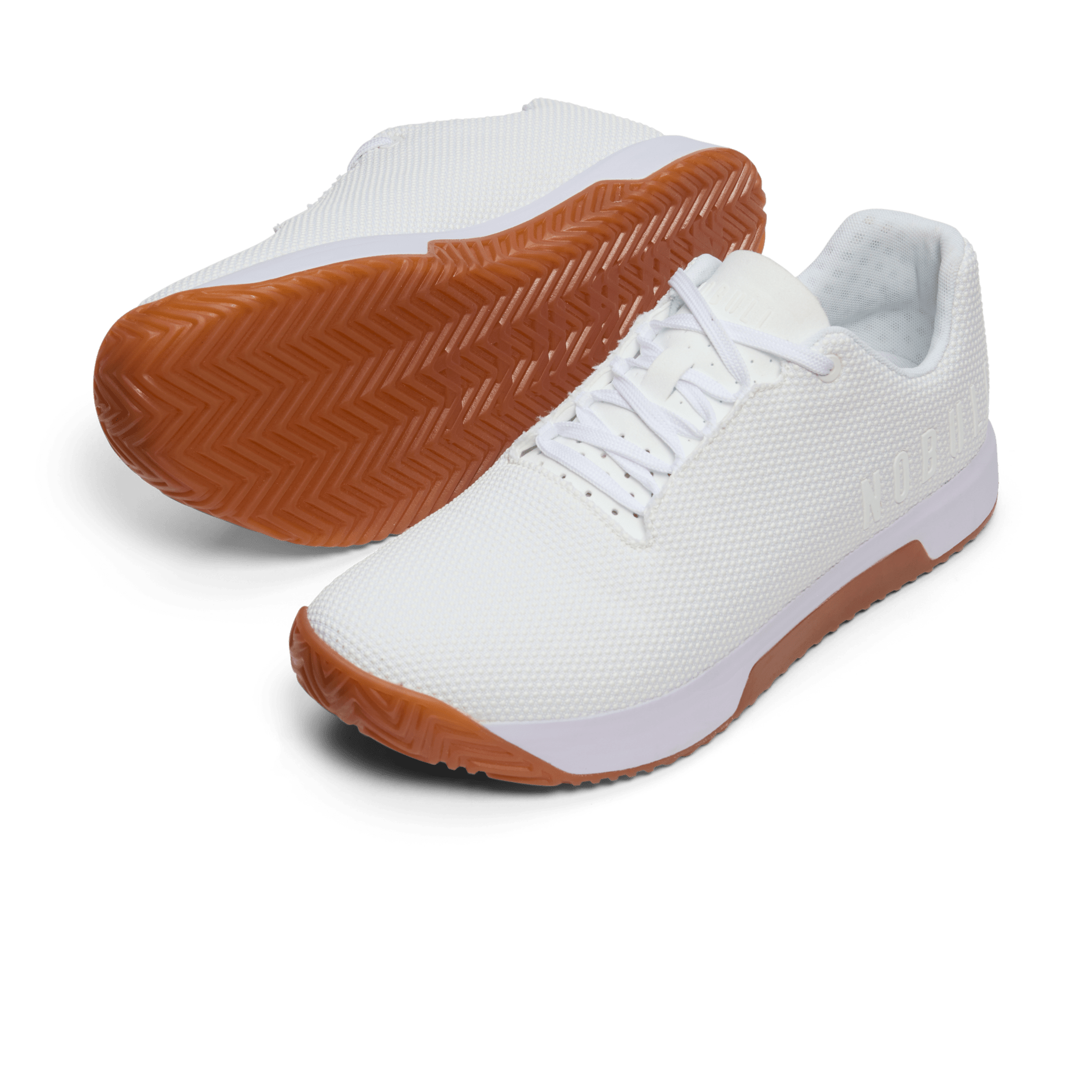 Women's White Gum Outwork Edge (Impact) Shoes Angled
