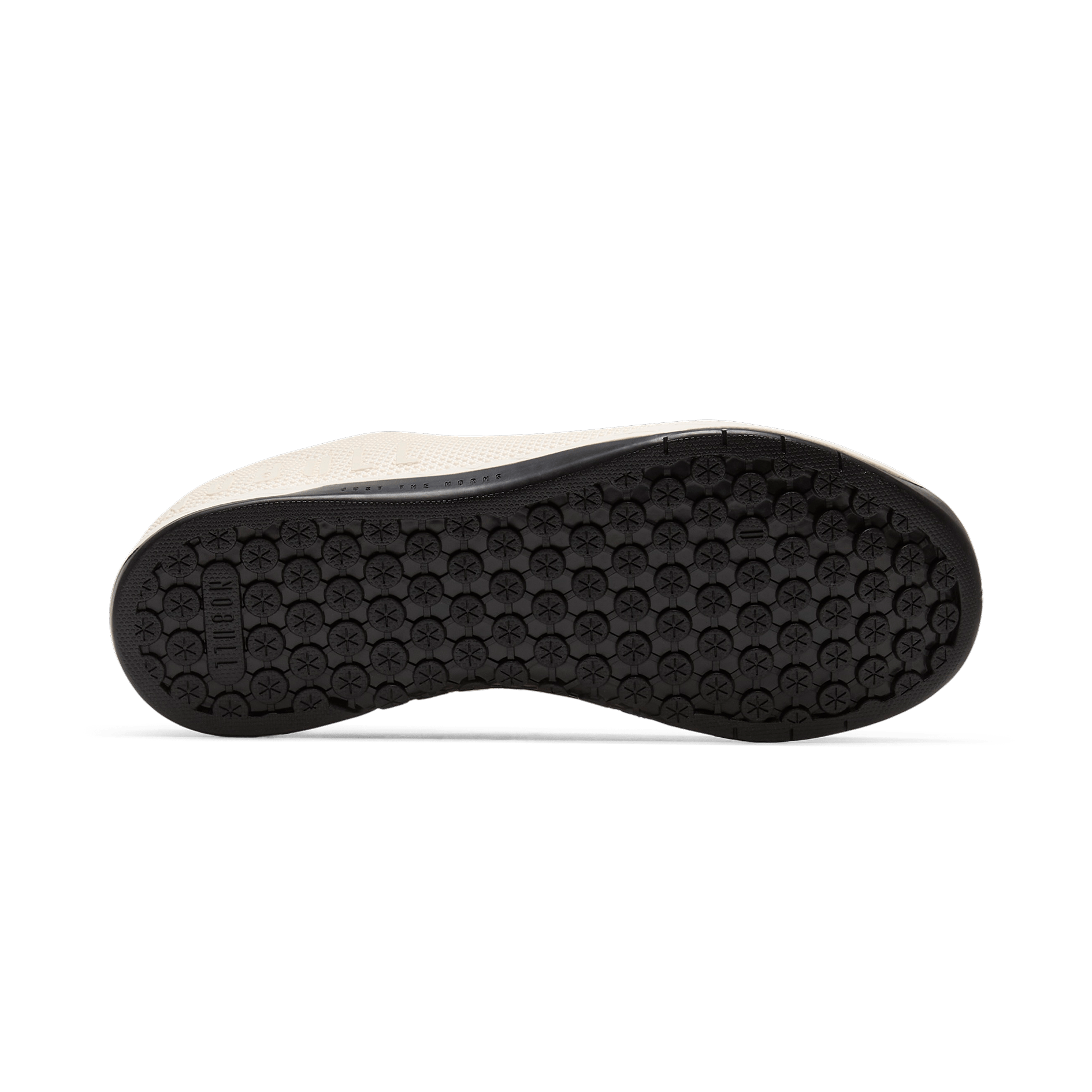 Cream Outwork Shoe Bottom Angle.